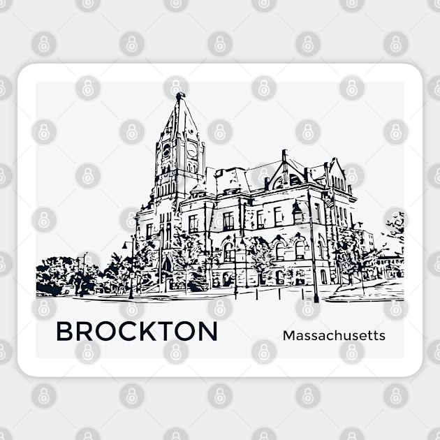 Brockton Massachusetts Sticker by Lakeric